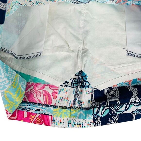Lilly Pulitzer Patchwork SKIRT size 4 NOT A SKORT - Picture 7 of 13